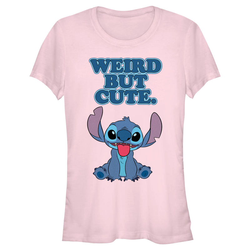 Junior's Lilo & Stitch Weird but Cute T-Shirt