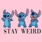 Girl's Lilo & Stitch Triple Stay Weird T-Shirt