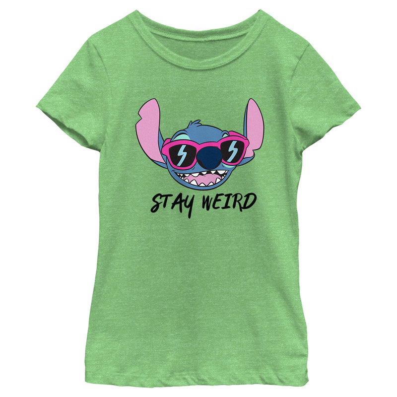 Girl's Lilo & Stitch Stay Weird Sunglasses Stitch T-Shirt