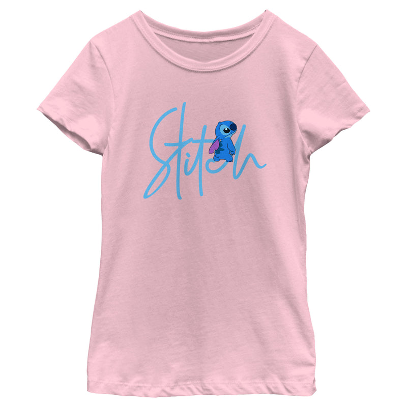 Girl's Lilo & Stitch Alien Signature T-Shirt
