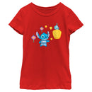 Girl's Lilo & Stitch Lantern Festival Scrump and Stitch T-Shirt