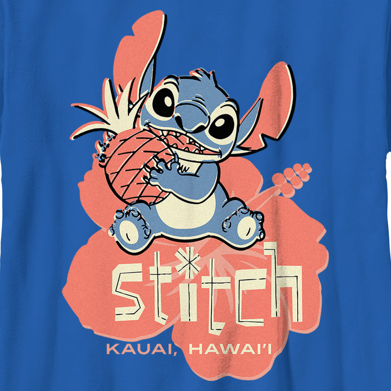 Boy's Lilo & Stitch Kauai Pineapple Stitch T-Shirt