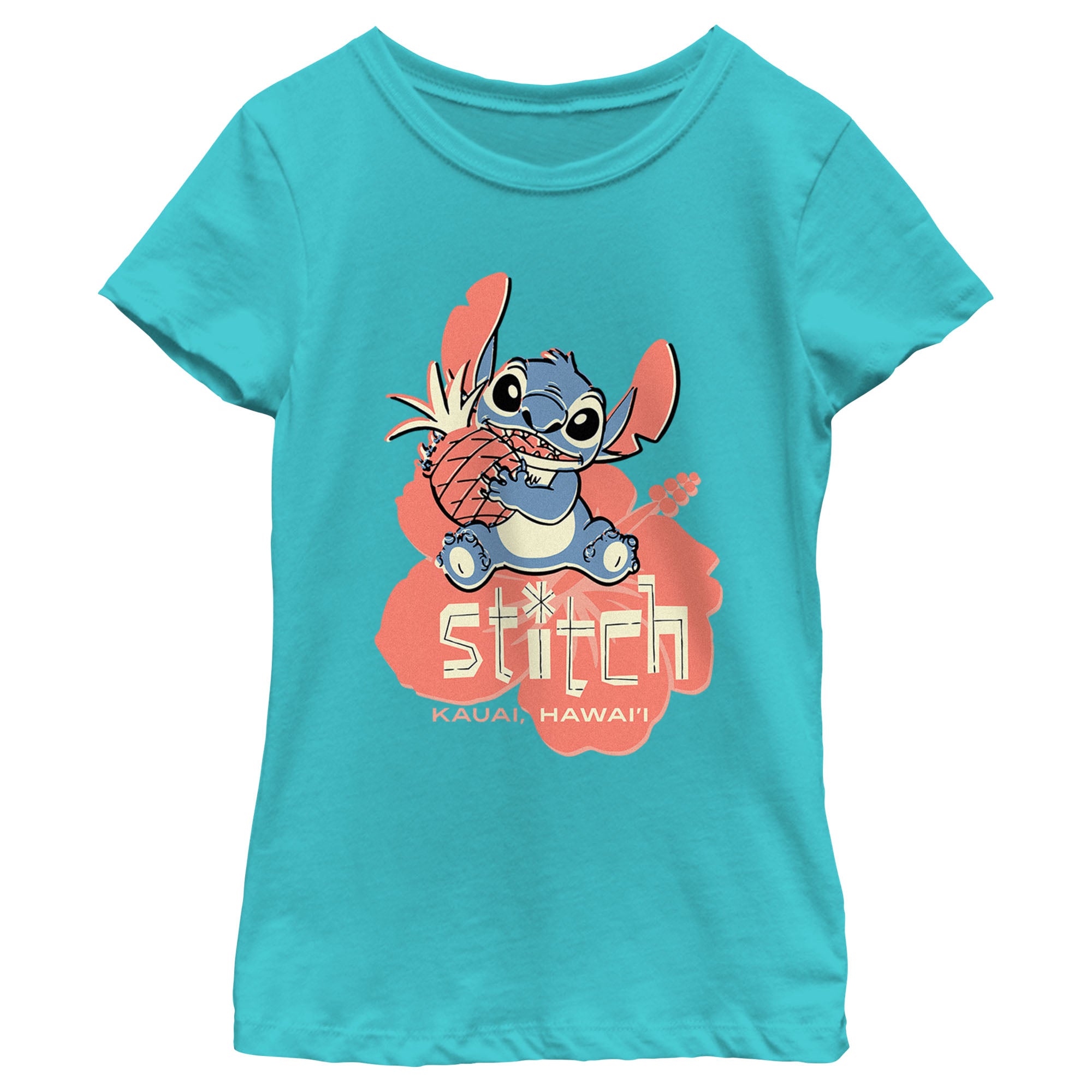 【NICK&NICOLE】DISNEY HAPPY STITCH TROPICAL CROP TOP /追跡付 NICK NICOLE x STITCH] DISNEY HAPPY STITCH TROPICAL CROP TOP
