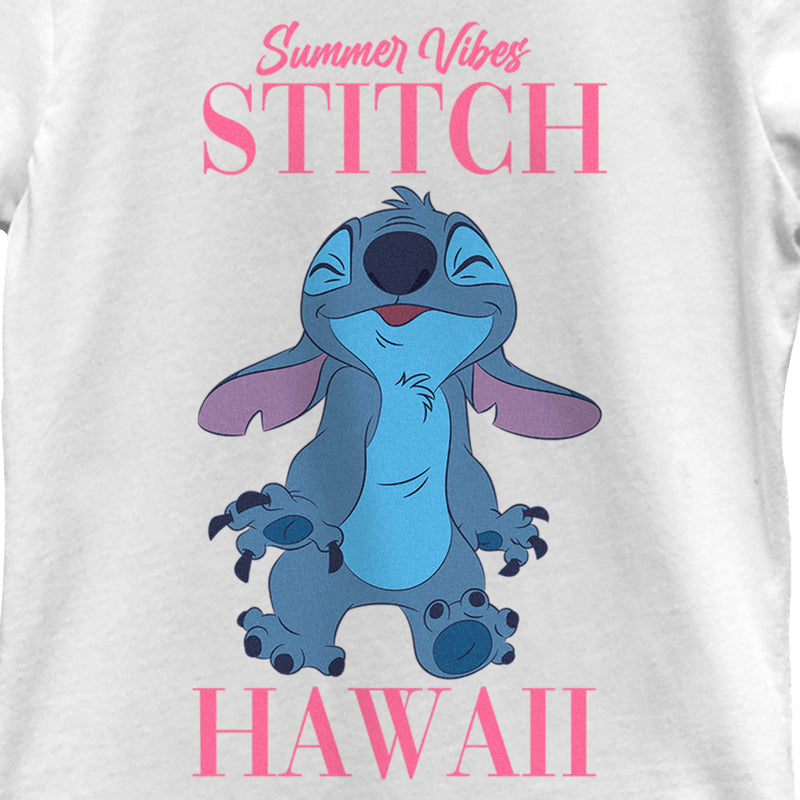 Girl's Lilo & Stitch Summer Vibes Stitch T-Shirt