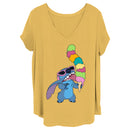 Women's Lilo & Stitch Ice Cream Lover Stitch T-Shirt
