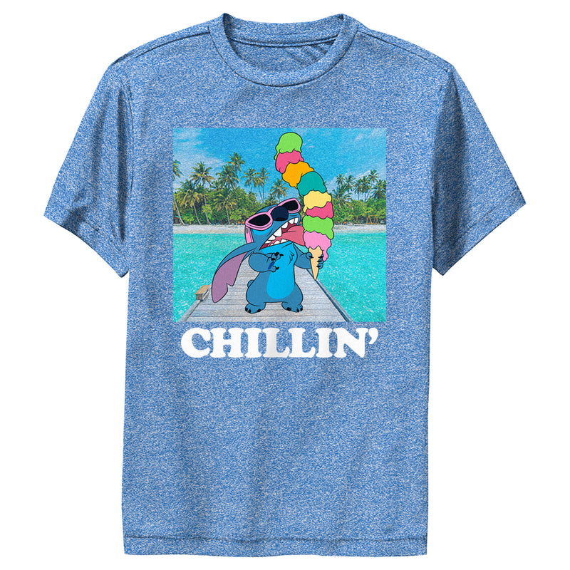 Boy's Lilo & Stitch Ice Cream Lover Chillin' Performance Tee