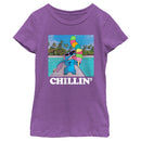 Girl's Lilo & Stitch Ice Cream Lover Chillin' T-Shirt