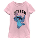 Girl's Lilo & Stitch Jumping Stitch T-Shirt