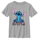 Boy's Lilo & Stitch Sitting Cute Stitch T-Shirt