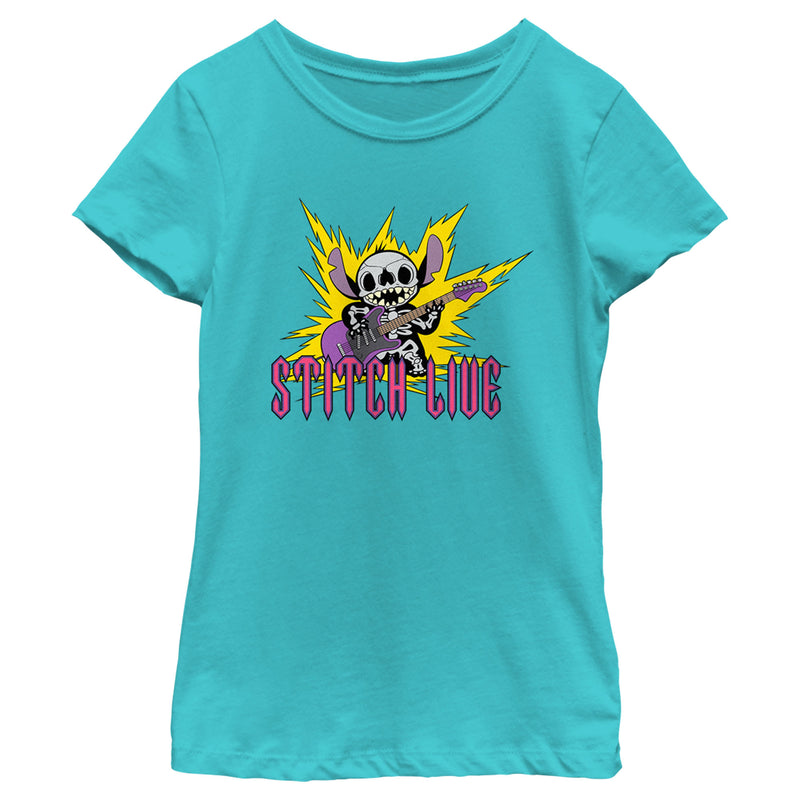 Girl's Lilo & Stitch Rocker Stitch Live T-Shirt