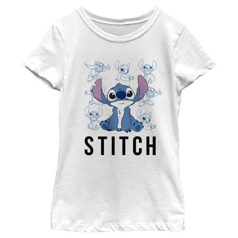 Girl's Lilo & Stitch Iconic Poses Collage T-Shirt – Fifth Sun