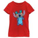 Girl's Lilo & Stitch Pineapple Glasses Stitch T-Shirt