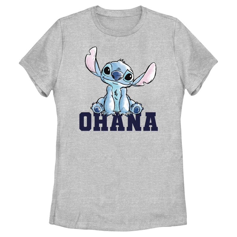 Women's Lilo & Stitch Watercolor Ohana T-Shirt