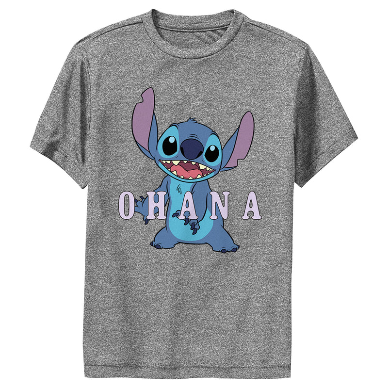 Boy's Lilo & Stitch Ohana Happy Stitch Performance Tee
