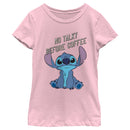 Girl's Lilo & Stitch No Talky Before Coffee T-Shirt