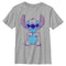 Boy's Lilo & Stitch Outlined Stitch Sketch T-Shirt