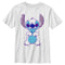 Boy's Lilo & Stitch Outlined Stitch Sketch T-Shirt