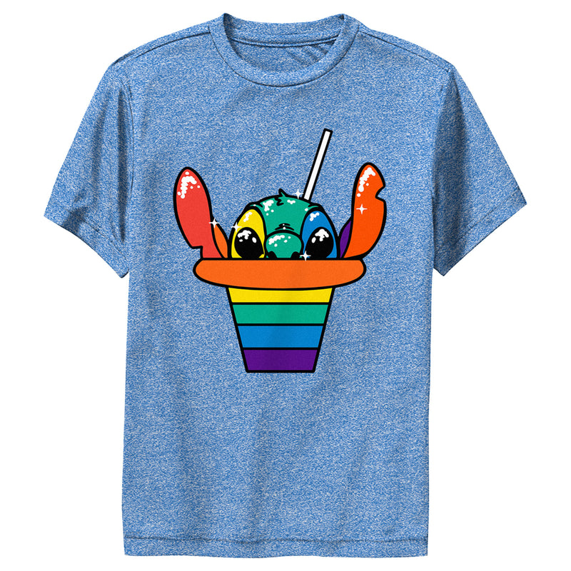 Boy's Lilo & Stitch Rainbow Shave Ice Stitch Performance Tee