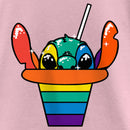 Girl's Lilo & Stitch Rainbow Shave Ice Stitch T-Shirt