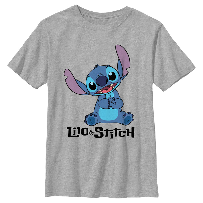 Boy's Lilo & Stitch Cute Logo T-Shirt
