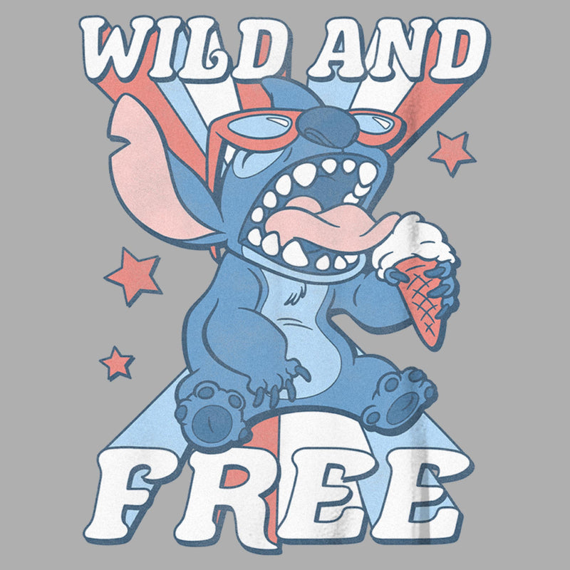 Boy's Lilo & Stitch Fourth of July Wild and Free T-Shirt
