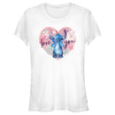 Junior's Lilo & Stitch Love you Watercolor T-Shirt