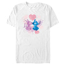 Men's Lilo & Stitch Angel Eskimo Kiss Watercolor T-Shirt