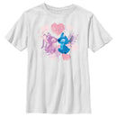 Boy's Lilo & Stitch Angel Eskimo Kiss Watercolor T-Shirt