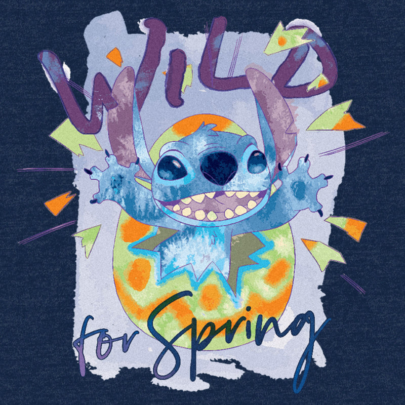 Men's Lilo & Stitch Easter Stitch Wild for Spring Egg T-Shirt