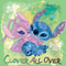 Girl's Lilo & Stitch Clover All Over T-Shirt