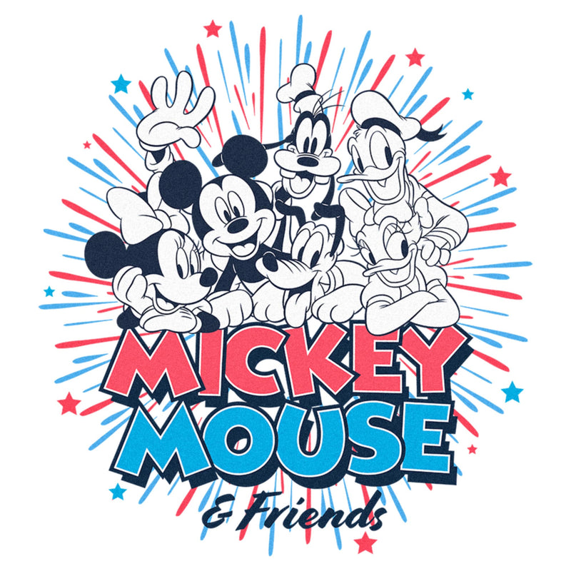 Men's Mickey & Friends Firework Crew T-Shirt