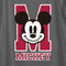 Women's Mickey & Friends M Collegiate Mickey Logo Scoop Neck