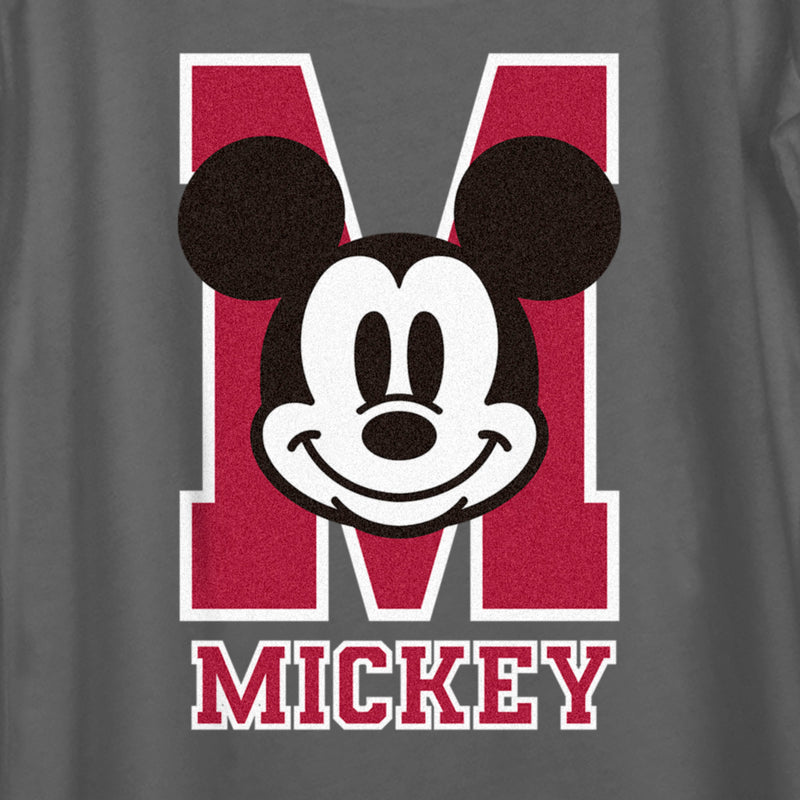 Women's Mickey & Friends M Collegiate Mickey Logo Scoop Neck