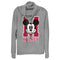 Junior's Mickey & Friends M Collegiate Mickey Logo Cowl Neck Sweatshirt