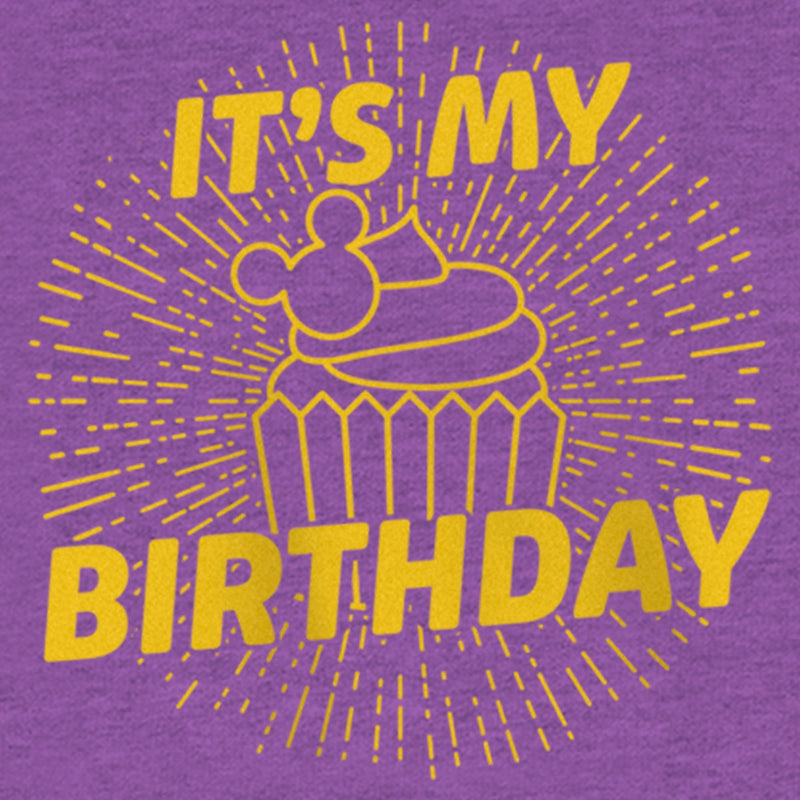 Girl's Mickey & Friends Birthday Cupcake T-Shirt