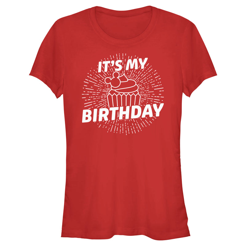 Junior's Mickey & Friends It's My Birthday Cupcake T-Shirt