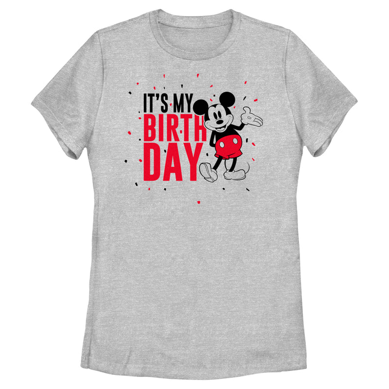 Women's Mickey & Friends It's My Birthday Retro Mouse T-Shirt