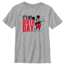 Boy's Mickey & Friends It's My Birthday Retro Mouse T-Shirt