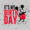 Toddler's Mickey & Friends Black and Red It's My Birthday T-Shirt