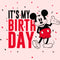 Toddler's Mickey & Friends Black and Red It's My Birthday T-Shirt