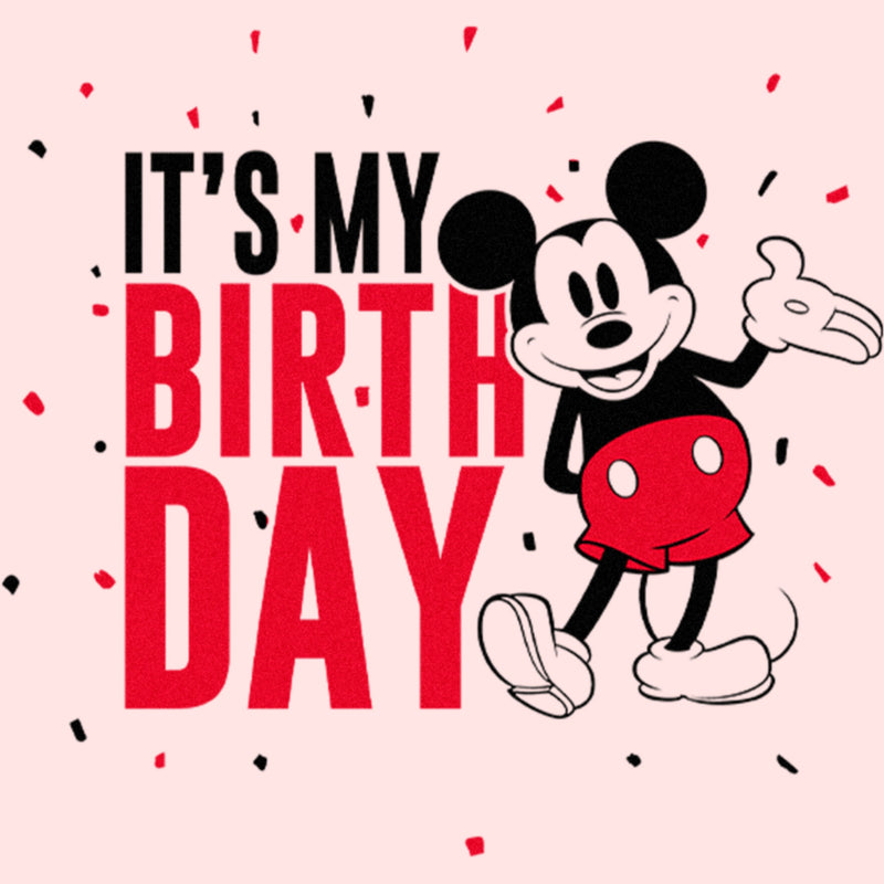 Toddler's Mickey & Friends Black and Red It's My Birthday T-Shirt