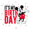 Men's Mickey & Friends It's My Birthday Retro Mouse T-Shirt