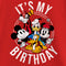 Girl's Mickey & Friends It's My Birthday Group Shot T-Shirt