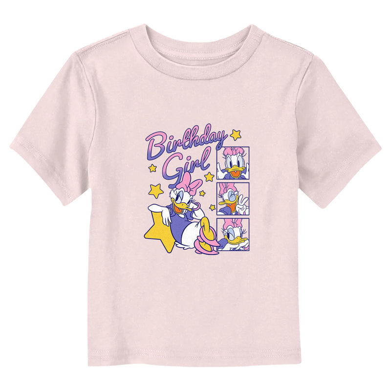 Toddler's Mickey & Friends Daisy Duck Birthday Star Girl T-Shirt