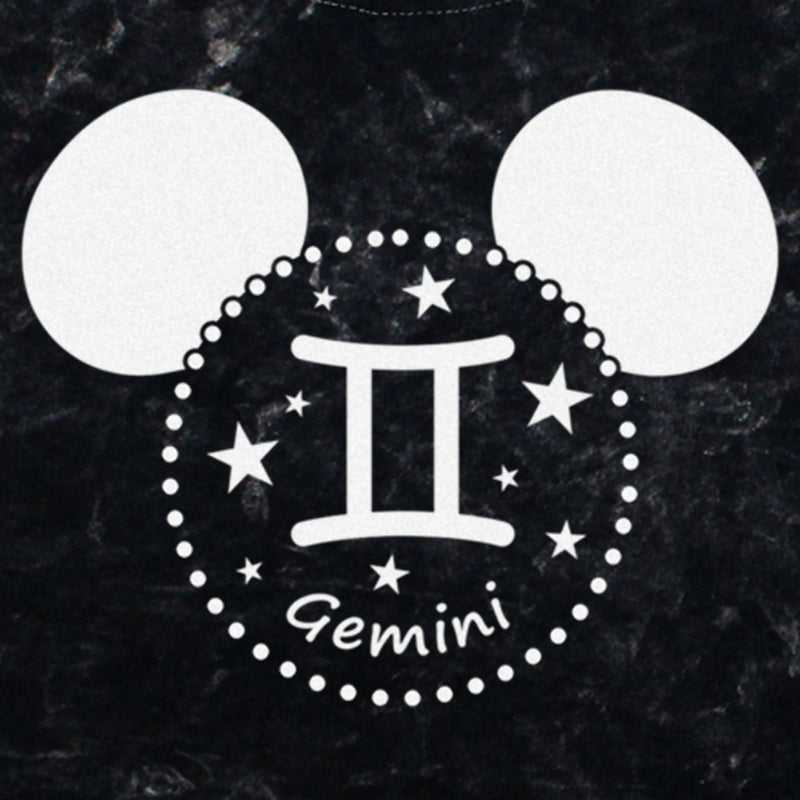 Junior's Mickey & Friends Gemini Mousey Silhouette T-Shirt