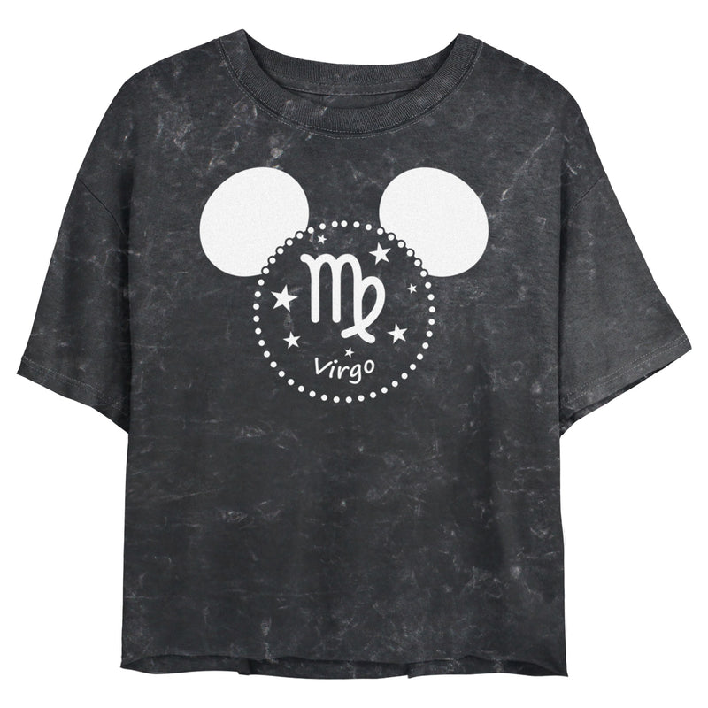 Junior's Mickey & Friends Virgo Mousey Silhouette T-Shirt