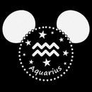 Junior's Mickey & Friends Aquarius Silhouette Sweatshirt