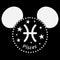 Junior's Mickey & Friends Pisces Silhouette Sweatshirt