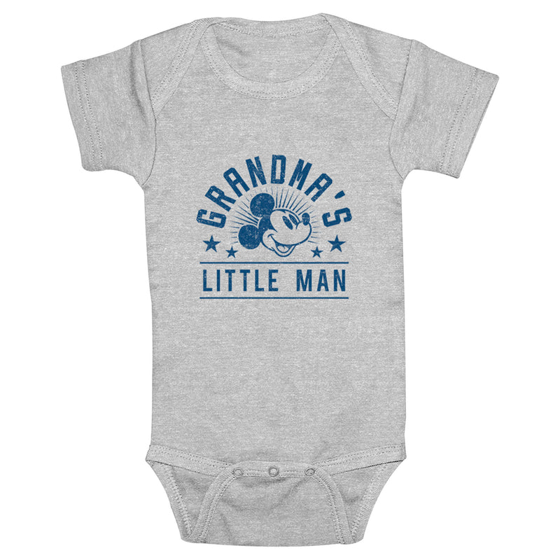 Infant's Mickey & Friends Grandma's Little Man Onesie