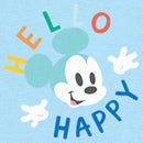 Infant's Mickey & Friends Hello Happy Face Onesie